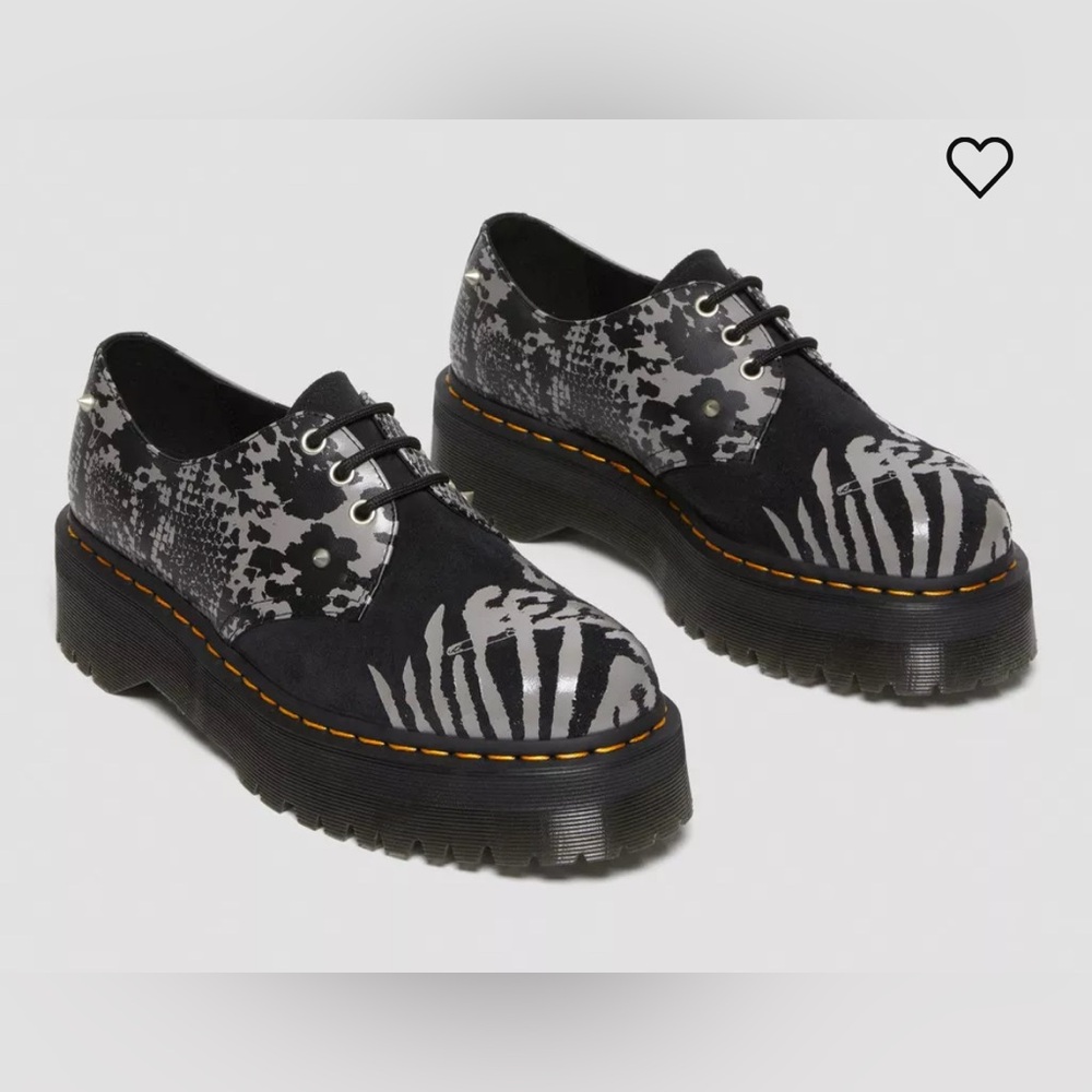 Dr. WMartens 1461 Animal Clash Platform Shoes – Women’s Size 8 (UK 6 / EU 38)